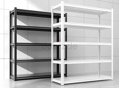Heavy Duty Shelves Boltless White, Black