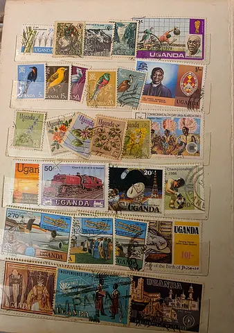 48 Uganda Stamps for AED 20