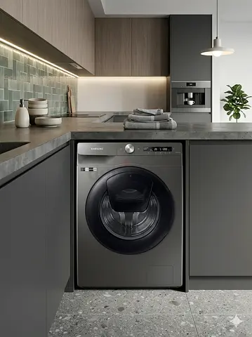 Samsung 10 Kg Washing Machine 1400 rpm speed for spin MODE WW10T554DAN/GU Inox