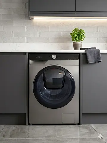 Samsung 9 Kg QuickDrive Front Load Washing Machine door in door | Model No WW90T754DBX/YL