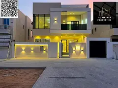 Luxury villa with a modern design for sale on the main street, two floors and a roof, with a 12-mete