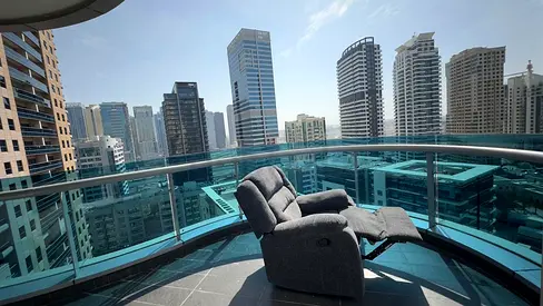 Comfortable Recliner Chair with City View