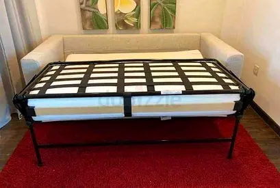 Fold-out Sofa Bed with Mattress — ikea vimle