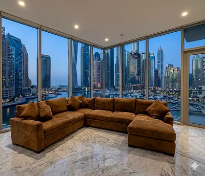 Crate and Barrel axis feather filled U shape sofa