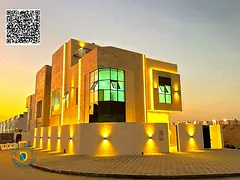 Modern corner villa with 6BR and a roof in Al-Helio 2 . Registration fees included. Super deluxe fin