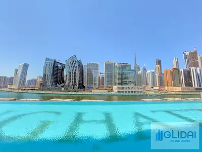 Lux Studio in Business Bay | Pool Burj View | All Bills Included