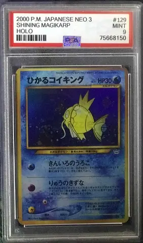 2000 P.M. Japanese Neo 3 Shining Magikarp Holo #129