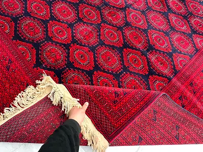 3x2m Handmade Sarook Afghan Wool Carpet