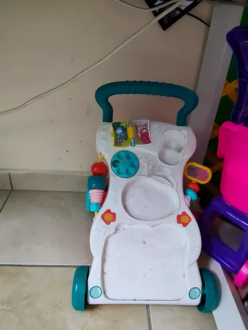 My babys activity push walker with toys