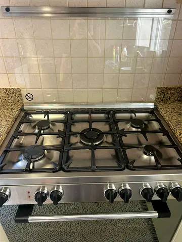 TECNOGAS Superior Top Gas Oven Electric 90 By 60 Freestanding px96G5VC Convection Fan Oven Stainless