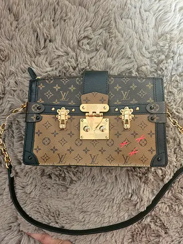 Authentic Louis Vuitton Monogram Trunk Handbag