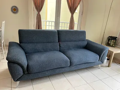 Wingzy 3-Seater Fabric Sofa