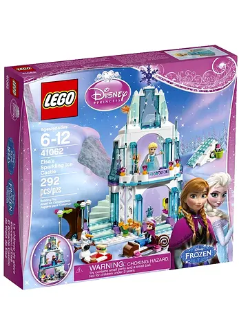 LEGO DISNEY FROZEN #41062 Elsas Sparkling Ice Castle Retired Set