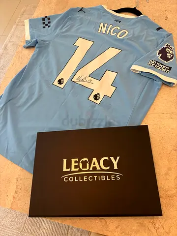 Match worn Signed Manchester City Jersey #14