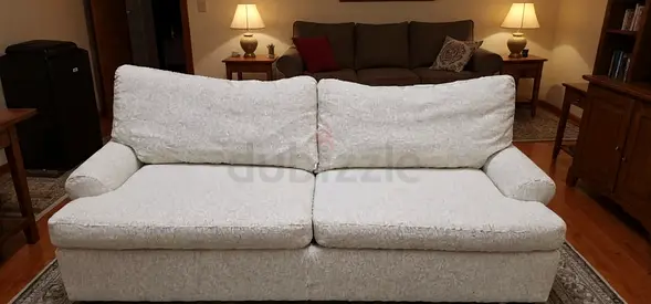 Crate and Barrel two seater sofa bed with mattress