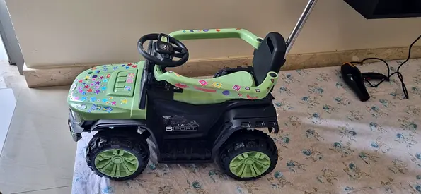Kids Ride-On Jeep with Stickers