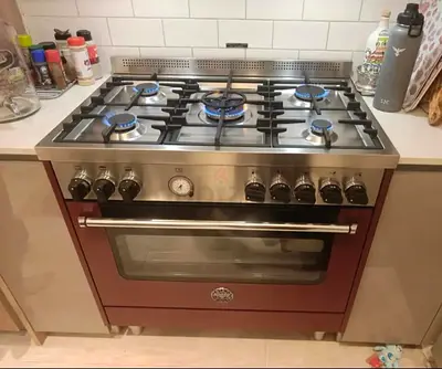 Bartzzonia 5 burners full gas digital cooking range latest version 90cm