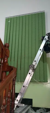 Vertical Curtains in Green