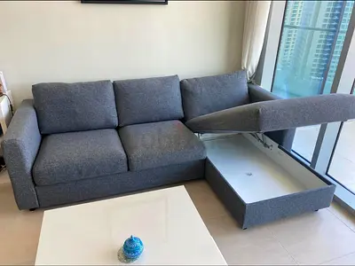 IKEA vimle L Shape Sofa Dark grey Good condition