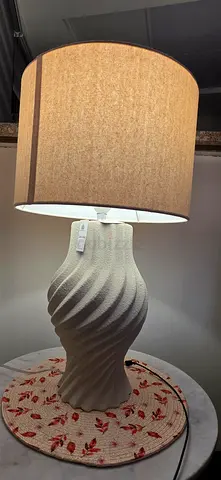 Odie Ceramic table lamp- 61cm-  Stylish Table Lamp with Textured Base from Home centre.