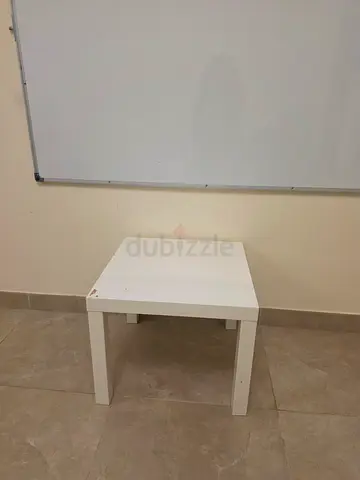 Simple White Study Table