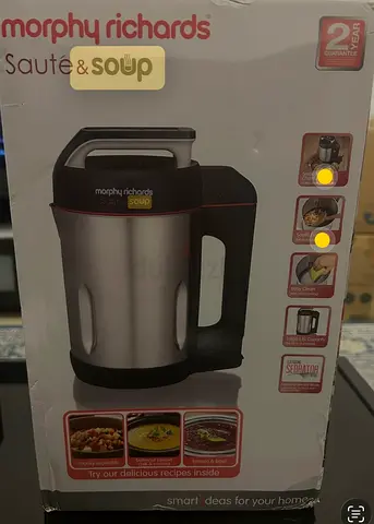 Morphy Richards Sauté  Soup electric soup maker - brand new