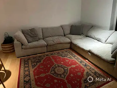 Pan Emirates pianca feather filled sofa modular style