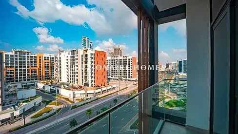 شقة بغرفة نوم واحدة | عزيزي ريفييرا 35 ميدان | إطلالة على وسط المدينة | شرفة