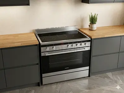 Siemens Electric 4 HOBS OVEN FAN  Cooker, 90 cm, MODEL HK9K9V850M