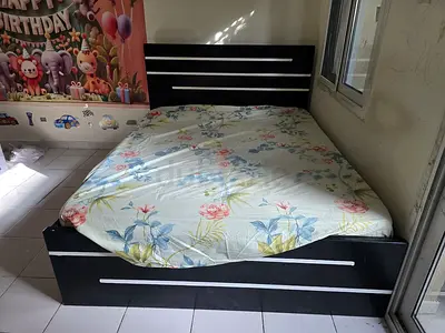 Double cot with bed