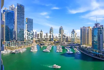شقة بغرفة نوم واحدة | مارينا تيراس دبي مارينا | إطلالات على المارينا والمدينة | مفروشة