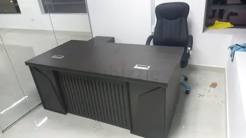 Modern Executive Office Desk with Swivel Chair