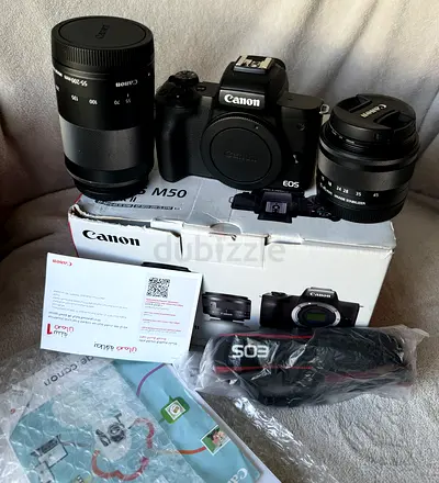 CANON M 50 MARK 2 WITH 2 LENS ✅📸