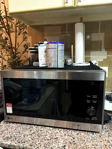LG Microwave with Stainless Steel Finish