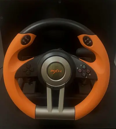 Pxn V3 Pro Gaming Steering Wheel, Wheel With Pedal, 360° Pc Vibration Return, Speed Shift Paddle.