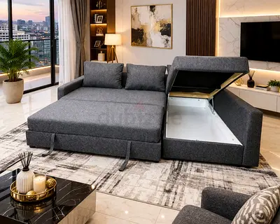 Luxury Sofa Bed with Storage – Excellent Condition