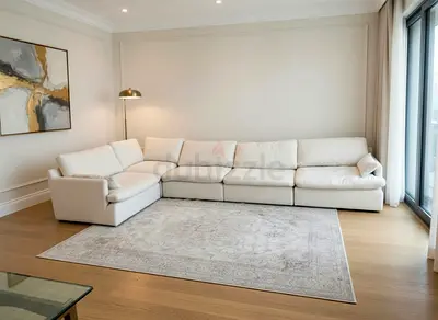 Excellent condition home centre swin modular sofa beige