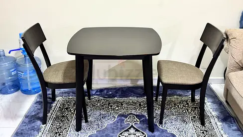 Compact Dining Table with Two Chairs