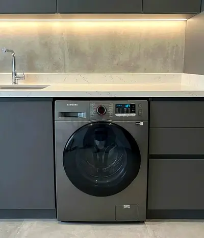 Free Delivery- SAMSUNG 2in1 8KG Washer 6KG 💯 Dryer Latest Model Dark Gray Color 60x60 cm