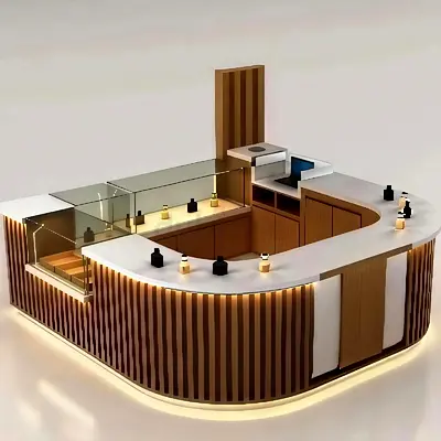 Modern Minimalist Luxury Retail Kiosk