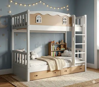 Stylish Bunk Bed with Storage for Kids