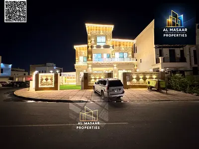 فيلا بسعر شامل رسوم التسجيل والتملك على الشارع الرئيسي جاهزة للسكن في أرقى مناطق عجمان تملك حر