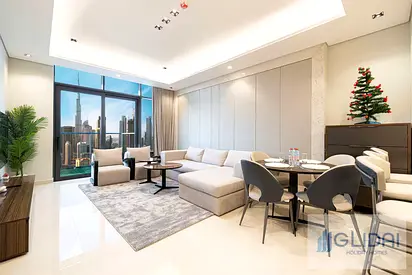 1BR in Business Bay with Burj View | High Floor | Bills Included