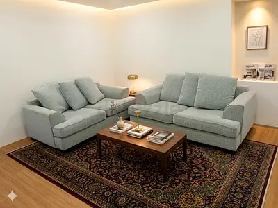 The One Brand Kingston light grey 2+2 seater sofa