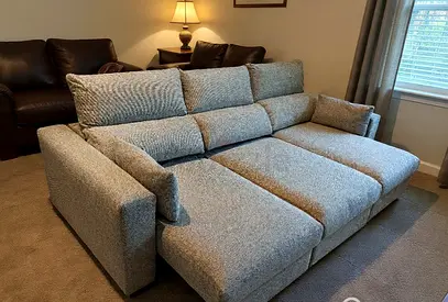 Ikea eskilstuna L shape sofa under storage