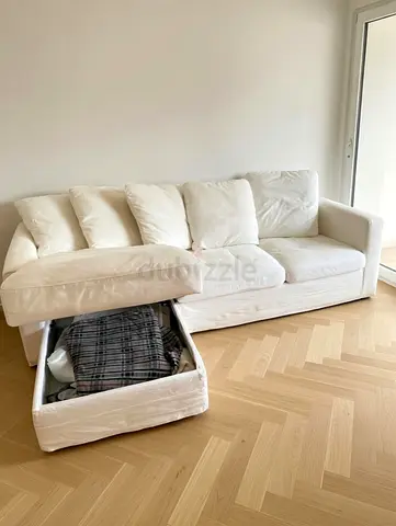 Ikea Gronlid L shape sofa bed with mattress