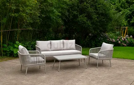 Stylish Outdoor Sofa Set with Coffee Table