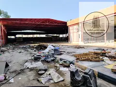 Open warehouse with showroom for rent in Ajman Industrial Area 2