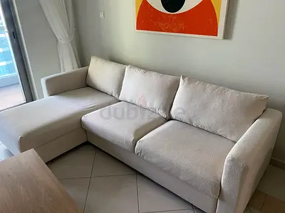 IKEA vimle L Shape Sofa Bed Beige Excellent Condition