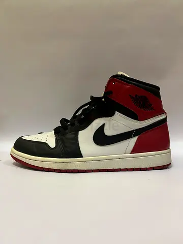 Air Jordan 1 Retro High OG Black Toe Reimagined - White Red Black toe  Swoosh